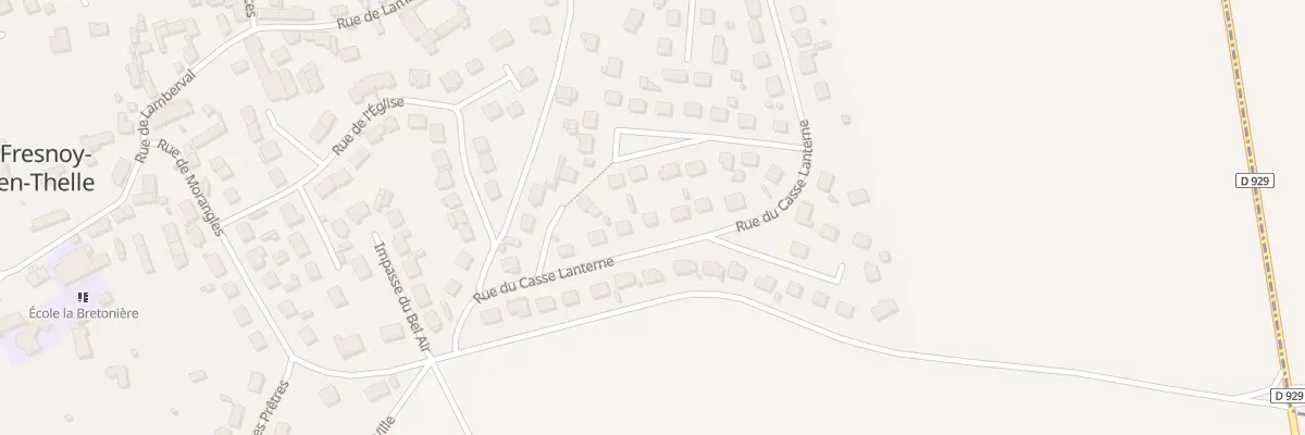 Plan du 22 Rue du Casse Lanterne à Fresnoy-en-Thelle