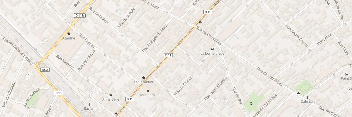 Plan du 98 Rue des Bourguignons à Asnières-sur-Seine