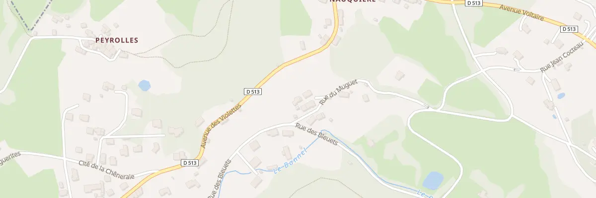 Plan du 9009 Rue des Bleuets à Aubin