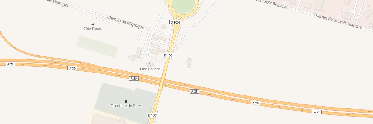 Plan du 74 Rte d’Amiens à Dury