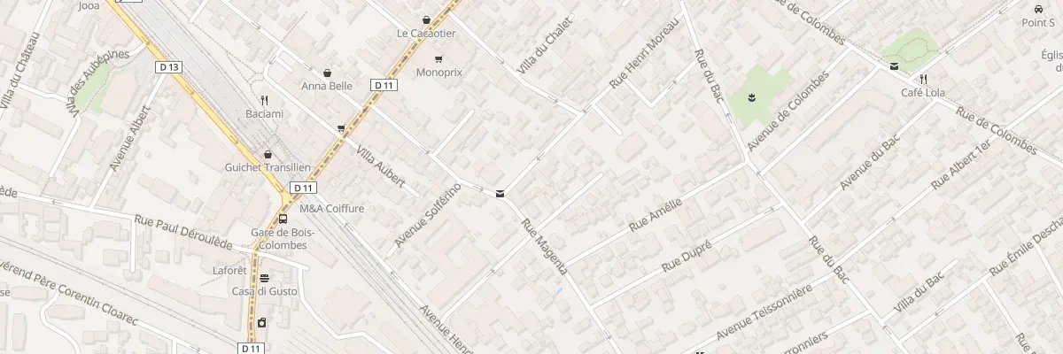 Plan du 2B Rue Henri Moreau à Asnières-sur-Seine