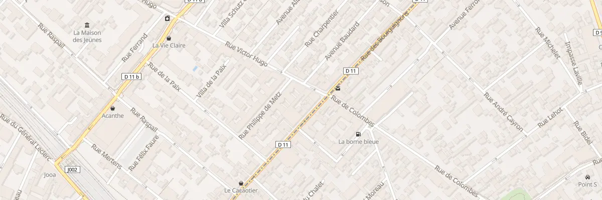 Plan du 3 Rue Victor Hugo à Bois-Colombes