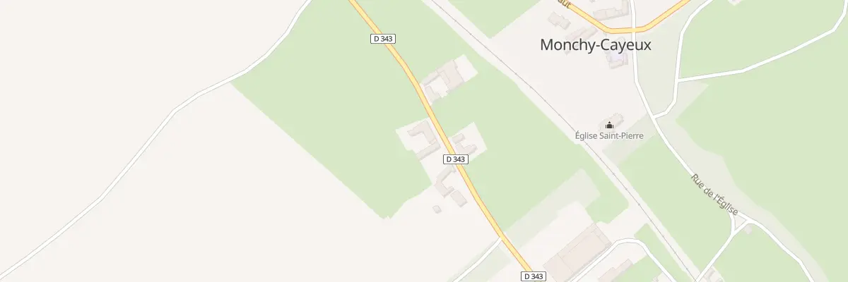 Plan du 2 Rte Nationale à Monchy-Cayeux