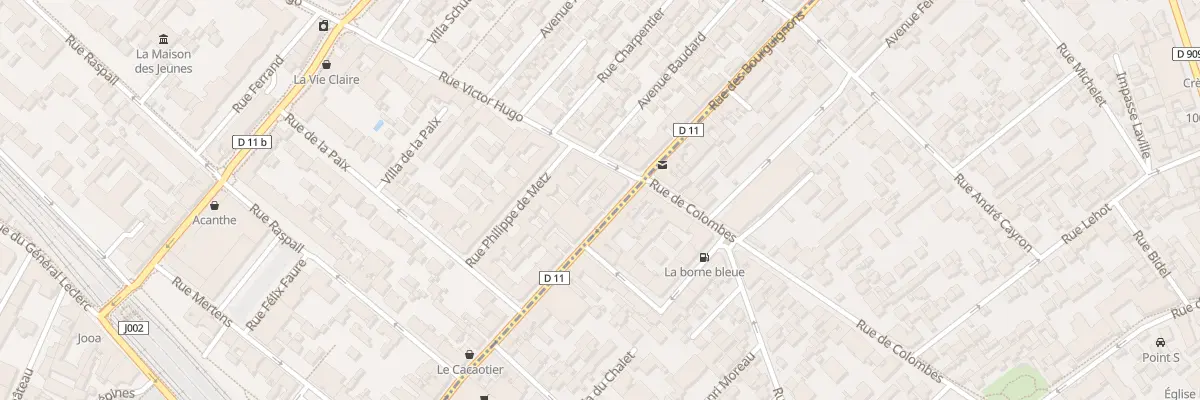 Plan du 75 Rue des Bourguignons à Bois-Colombes