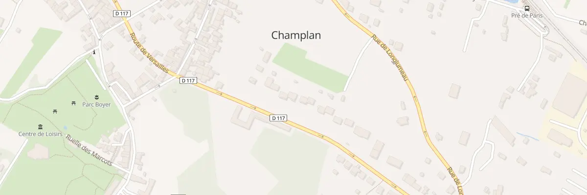 Plan du 134 Rte de Versailles à Champlan