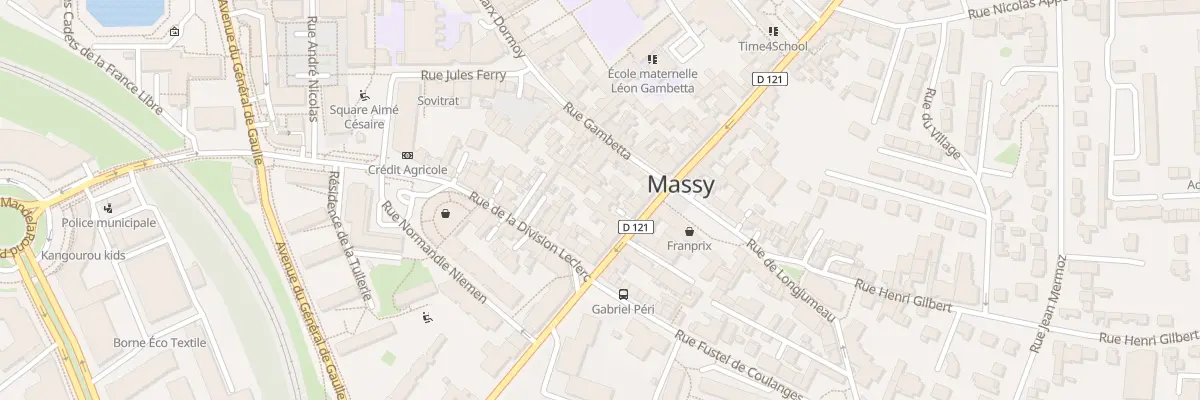Plan du 58 Rue Gabriel Peri à Massy