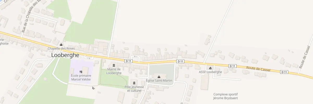 Plan du 533 Rte de Cassel à Looberghe