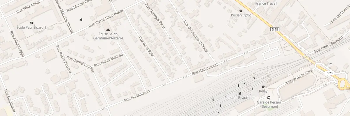 Plan du 2T Rue Georges Picot à Persan