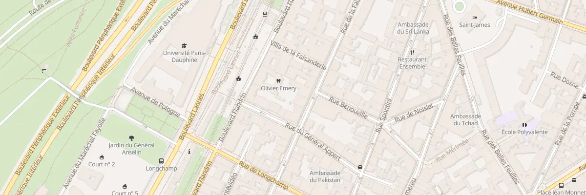 Plan du 40 Rue de la Faisanderie à Paris 16e Arrondissement