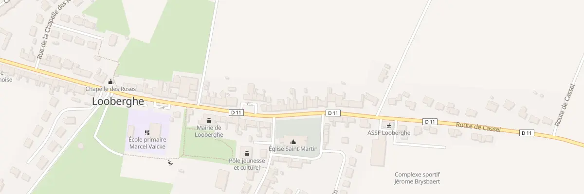 Plan du 535 Rte de Cassel à Looberghe