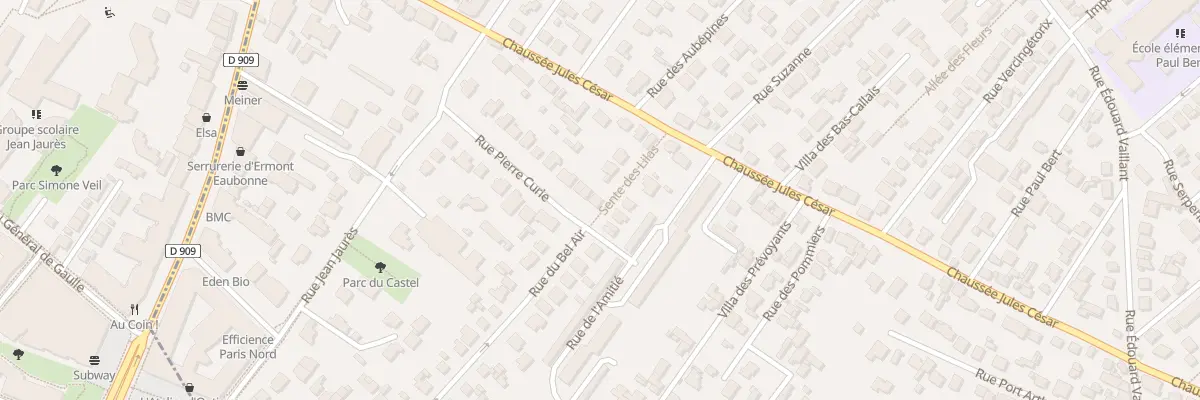 Plan du 23 Rue Pierre Curie à Eaubonne