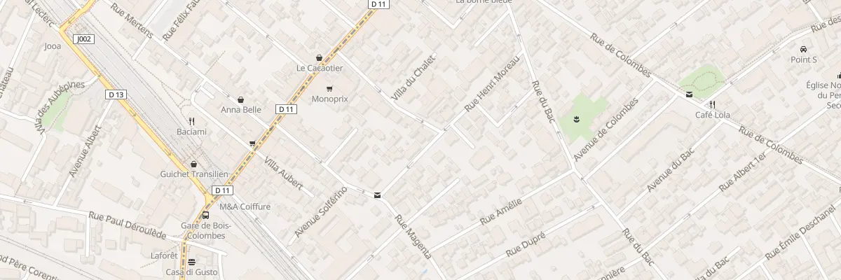 Plan du 7 Rue Henri Moreau à Asnières-sur-Seine
