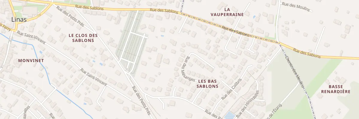 Plan du 23 Rue des Mésanges à Linas