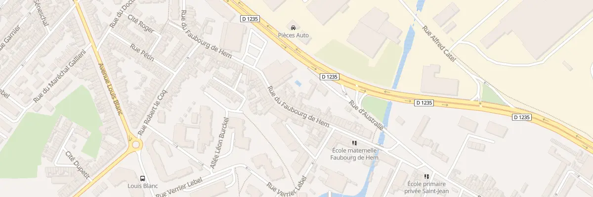 Plan du 234 Rue du Faubourg de Hem à Amiens