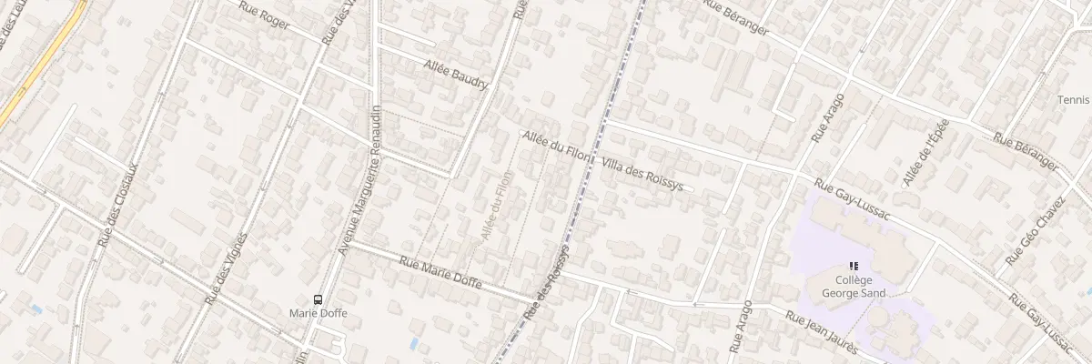 Plan du 8 All des Groseilliers à Clamart