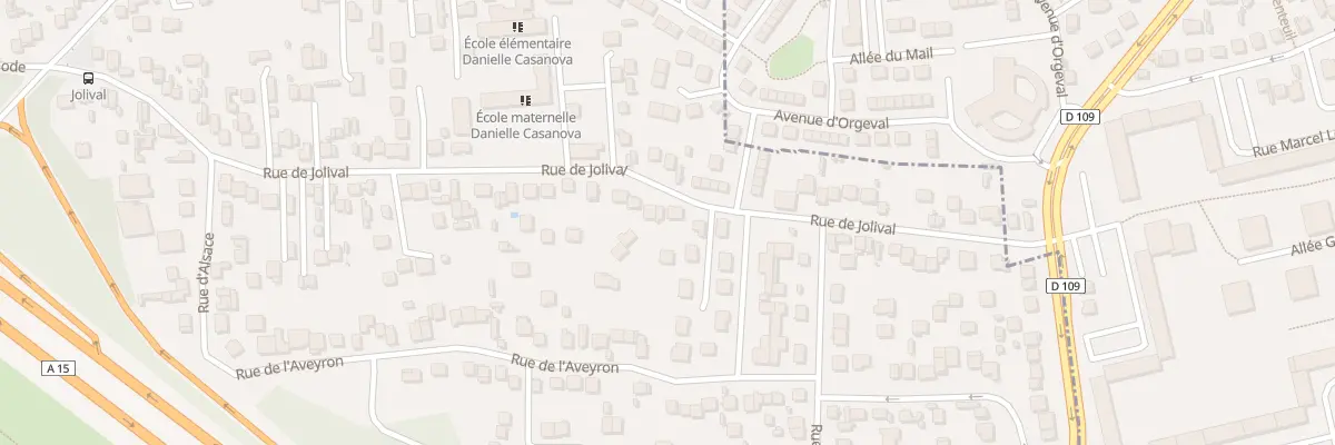 Plan du 68T Rue de Jolival à Argenteuil