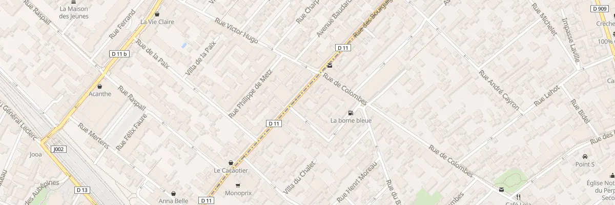 Plan du 104 Rue des Bourguignons à Asnières-sur-Seine