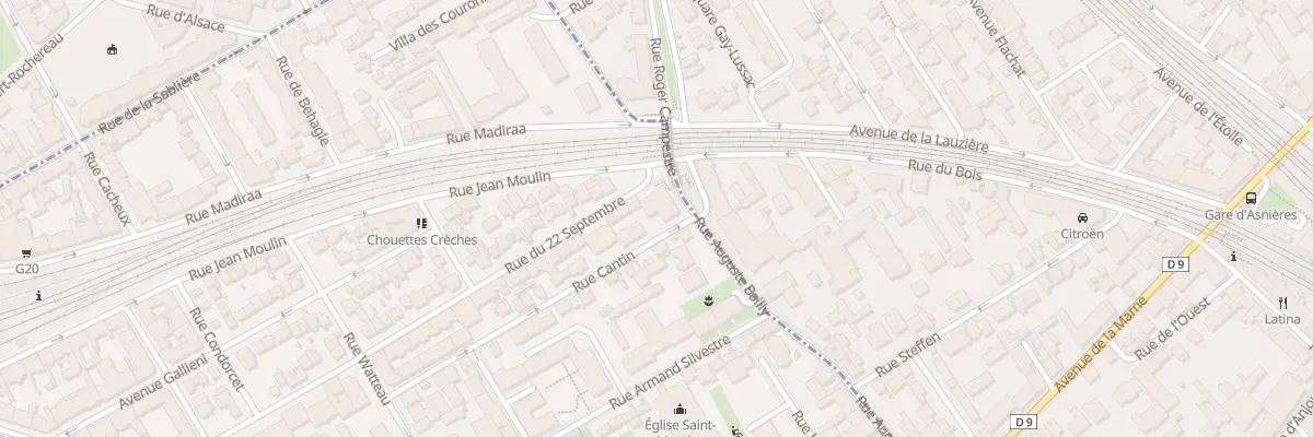 Plan du 2B Rue Cantin à Courbevoie
