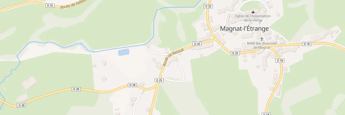 Plan du 15 Rte de Beissat à Magnat-l’Étrange