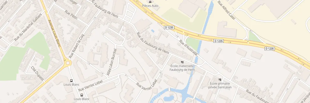 Plan du 173 Rue du Faubourg de Hem à Amiens