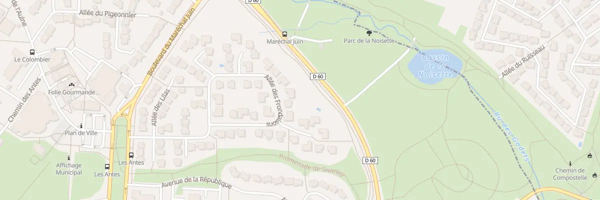 Plan du 25 All des Frondaisons à Verrières-le-Buisson