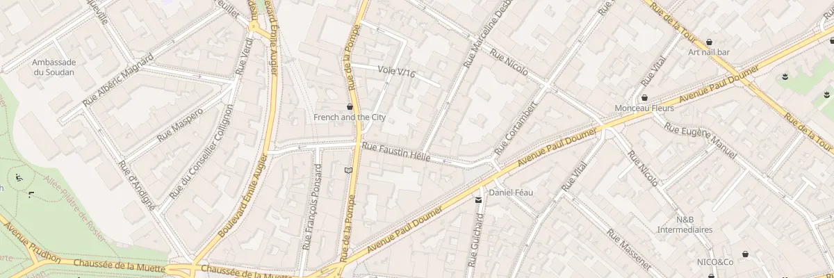 Plan du 50 Rue Marceline Desbordesvalmore à Paris 16e Arrondissement