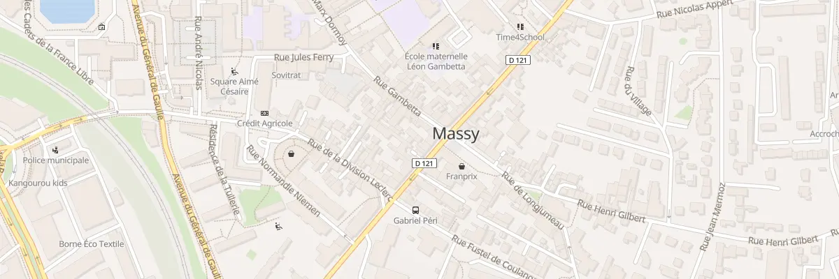 Plan du 50 Rue Gabriel Peri à Massy