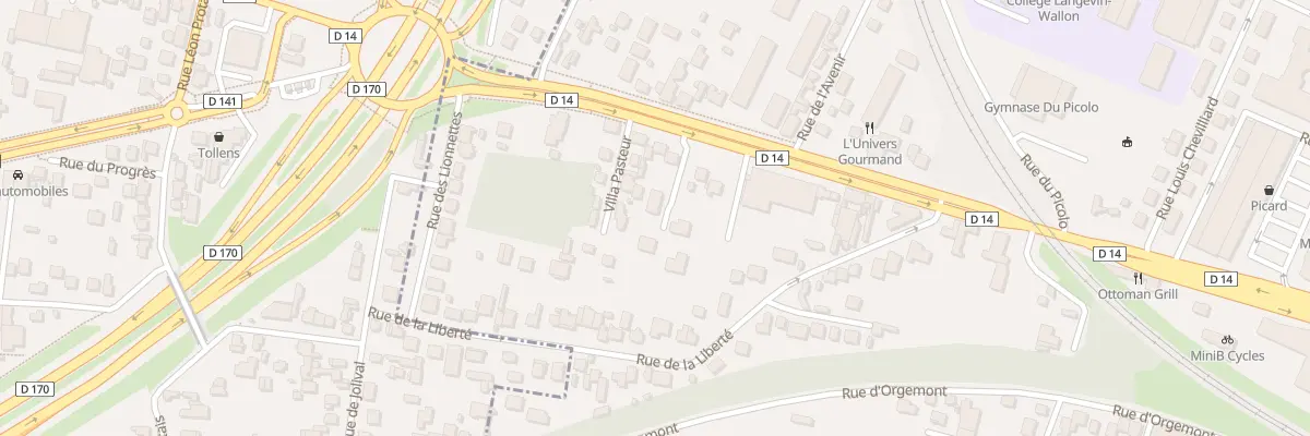Plan du 63B Bd Pasteur Rn 14 à Saint-Gratien