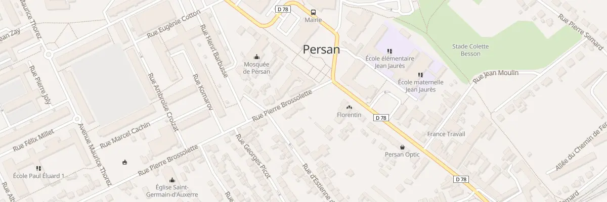 Plan du 3 Rue Pierre Brossolette à Persan