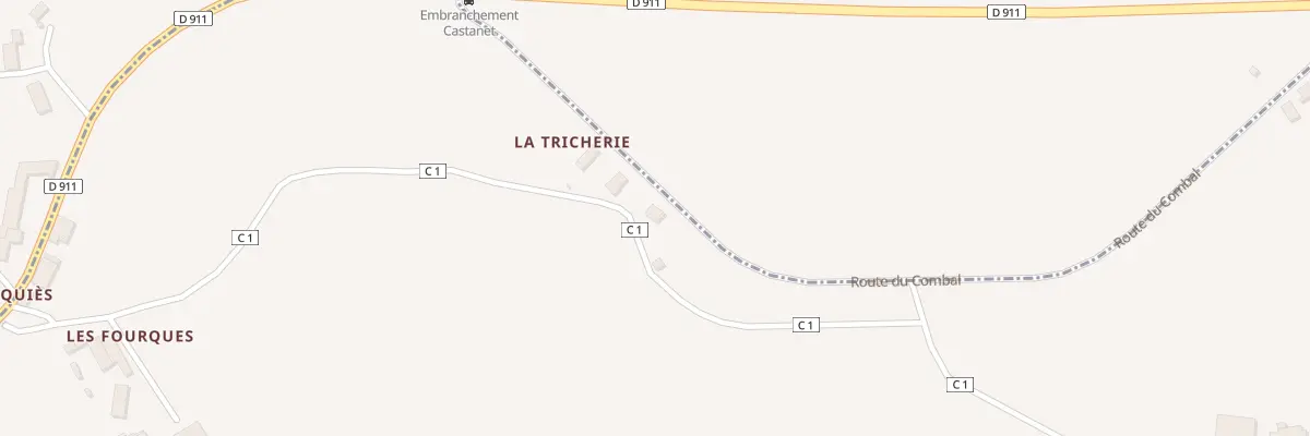Plan du 246 Rte du Combal à Castanet