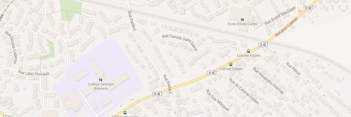 Plan du 6 Rue Georges Bizet à Persan