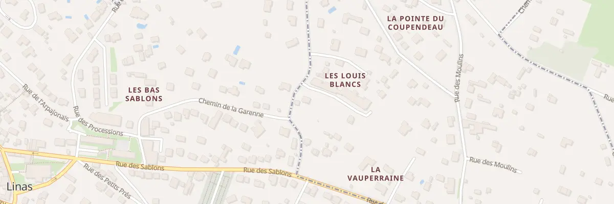 Plan du 25 Che des Louis Blancs à Montlhéry