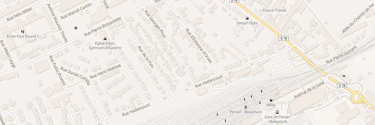Plan du 3T Rue Georges Picot à Persan