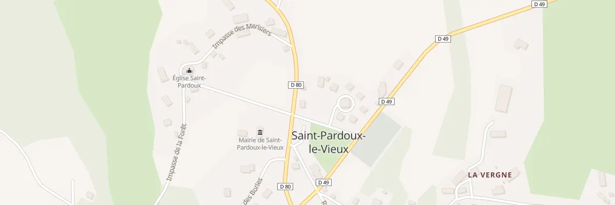 Plan du 1 All De La Liege à Saint-Pardoux-le-Vieux