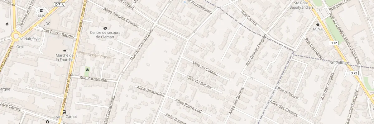 Plan du 2 Vla du Coteau à Clamart