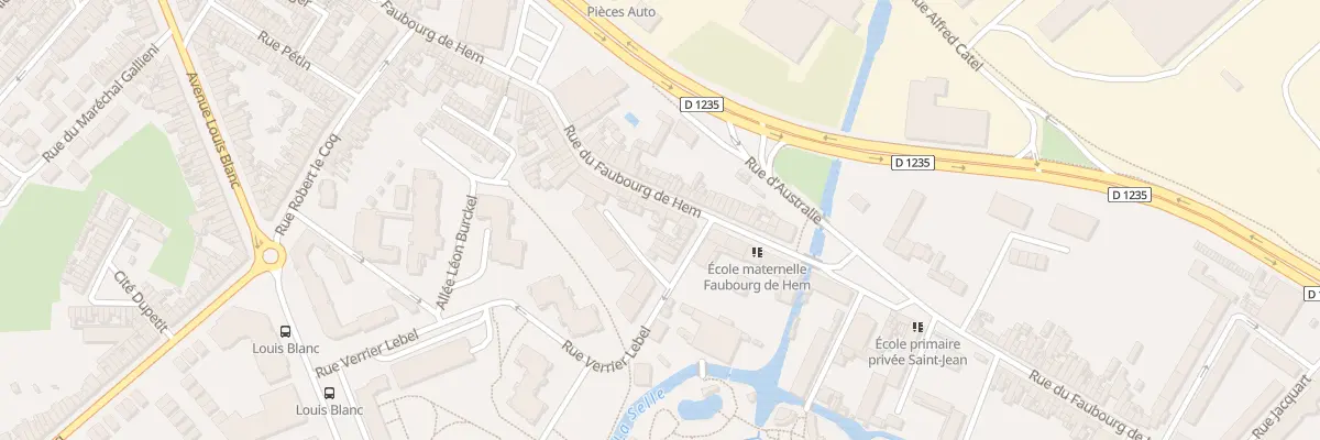 Plan du 165 Rue du Faubourg de Hem à Amiens