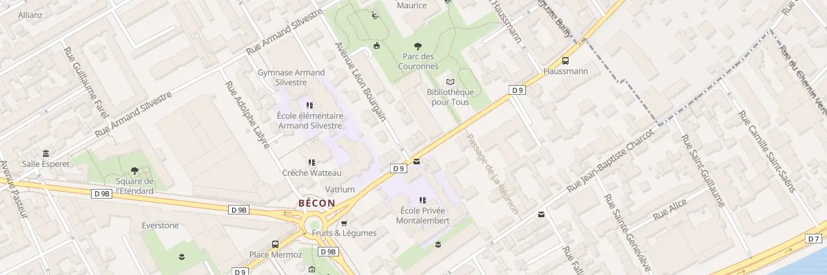Plan du 315 Bd Saint-Denis à Courbevoie