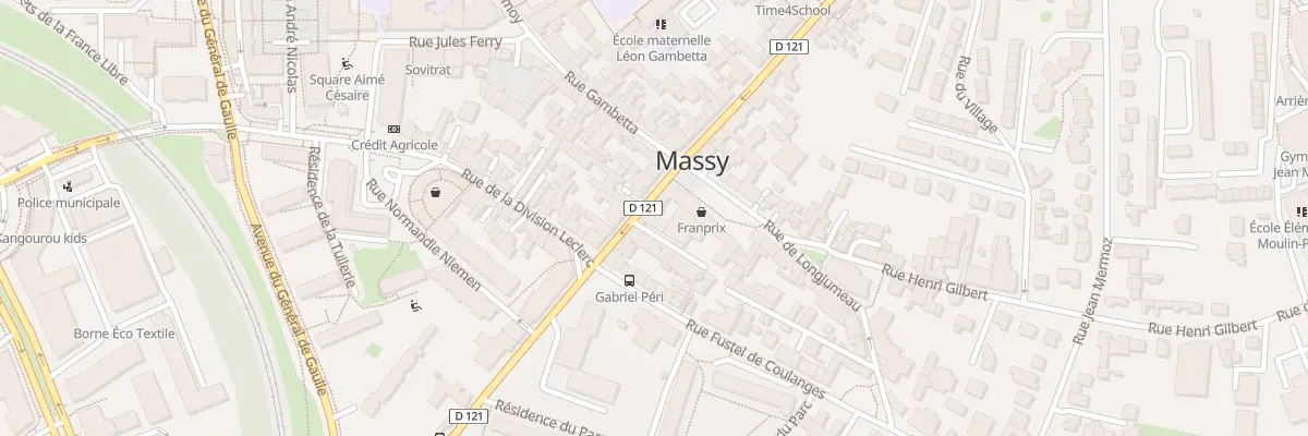Plan du 91 Rue Gabriel Peri à Massy