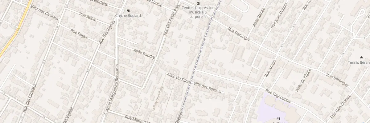 Plan du 91 Rue des Roissys à Clamart