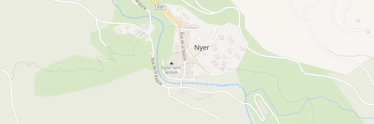 Plan du 1 Cae de Sainte Anne à Nyer