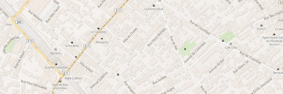 Plan du 11B Rue Henri Moreau à Asnières-sur-Seine