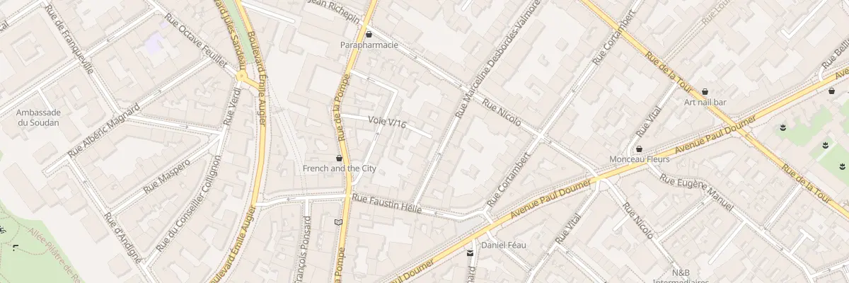 Plan du 40 Rue Marceline Desbordesvalmore à Paris 16e Arrondissement