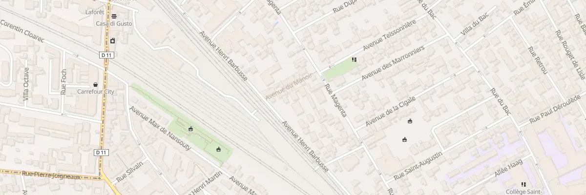 Plan du 90 Av Henri Barbusse à Asnières-sur-Seine