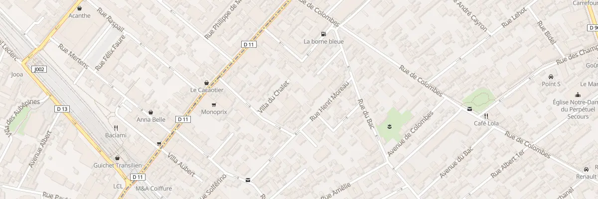 Plan du 17 Rue Henri Moreau à Asnières-sur-Seine