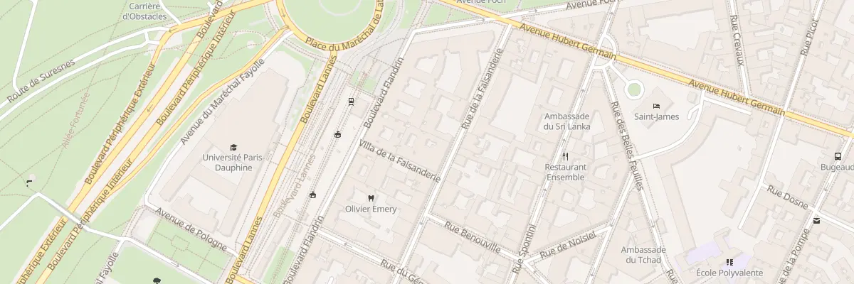 Plan du 24 Rue de la Faisanderie à Paris 16e Arrondissement