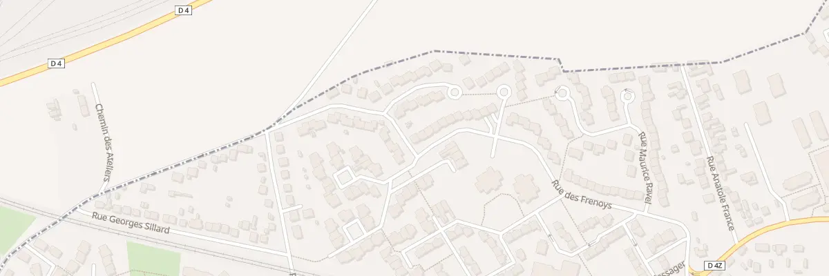 Plan du 50 Rue des Frenoys à Persan