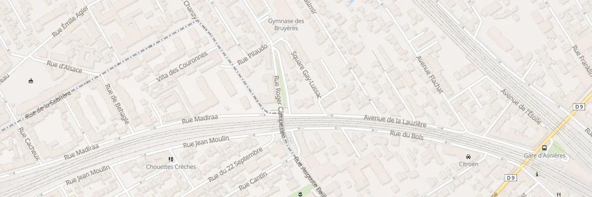Plan du 22 Av La Lauziere à Asnières-sur-Seine