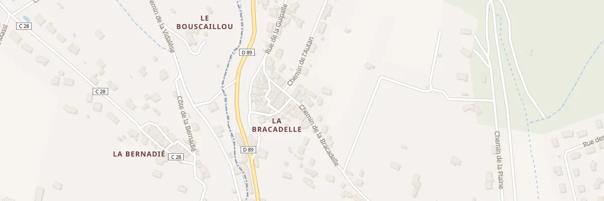 Plan du 23 Che de La Bracadelle à Burlats