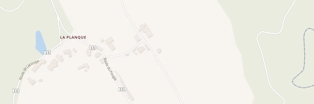 Plan du 5107A La Baraque de la Planque à Pradinas