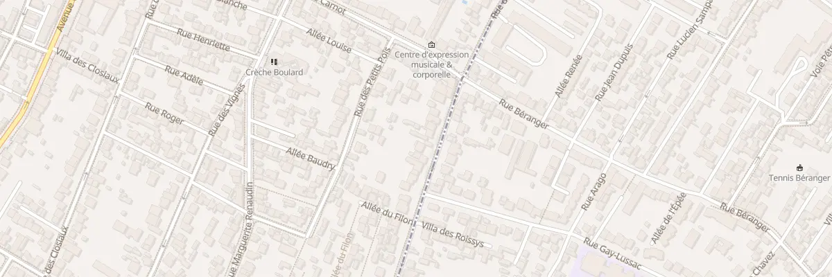 Plan du 99 Rue des Roissys à Clamart